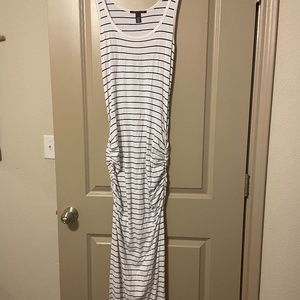 Victoria's Secret blue and white stripe beach maxi dress - Medium Short